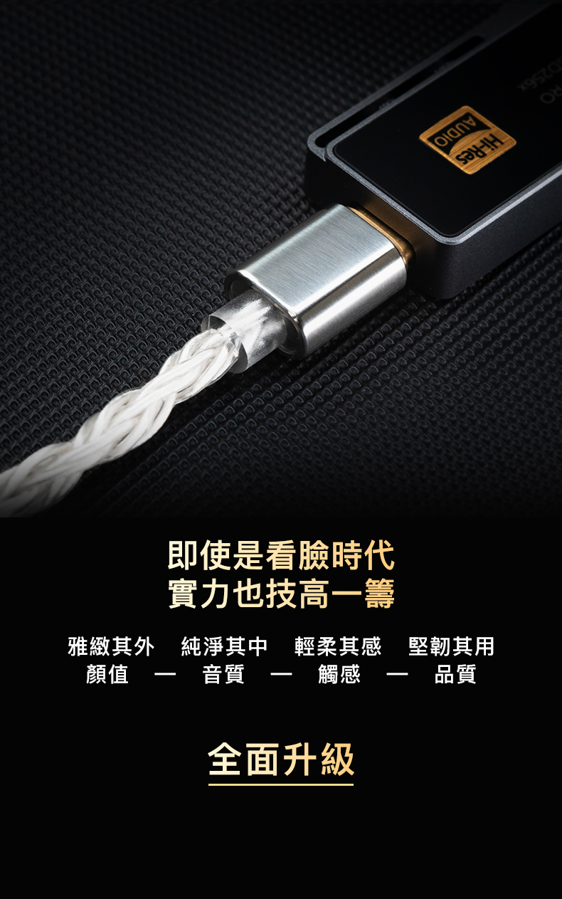 iBasso Audio CB18 Type C- Type C USB DAC 小尾巴升級線 6N單晶銅鍍銀