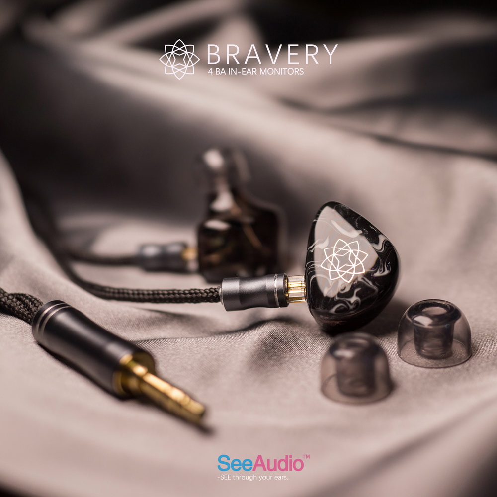See audio 『Bravery』勇氣四動鐵單元耳道式耳機CM插針| 有線耳機 