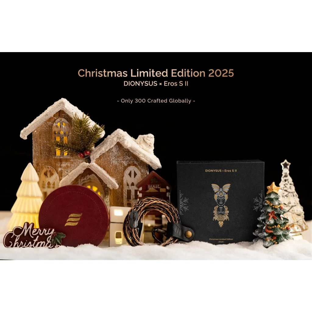 Effect Audio DIONYSUS × Eros S II｜2025 聖誕限量版耳機升級線｜全球僅 300 組・UP-OCC 旗艦材質 × 節慶典藏級調音