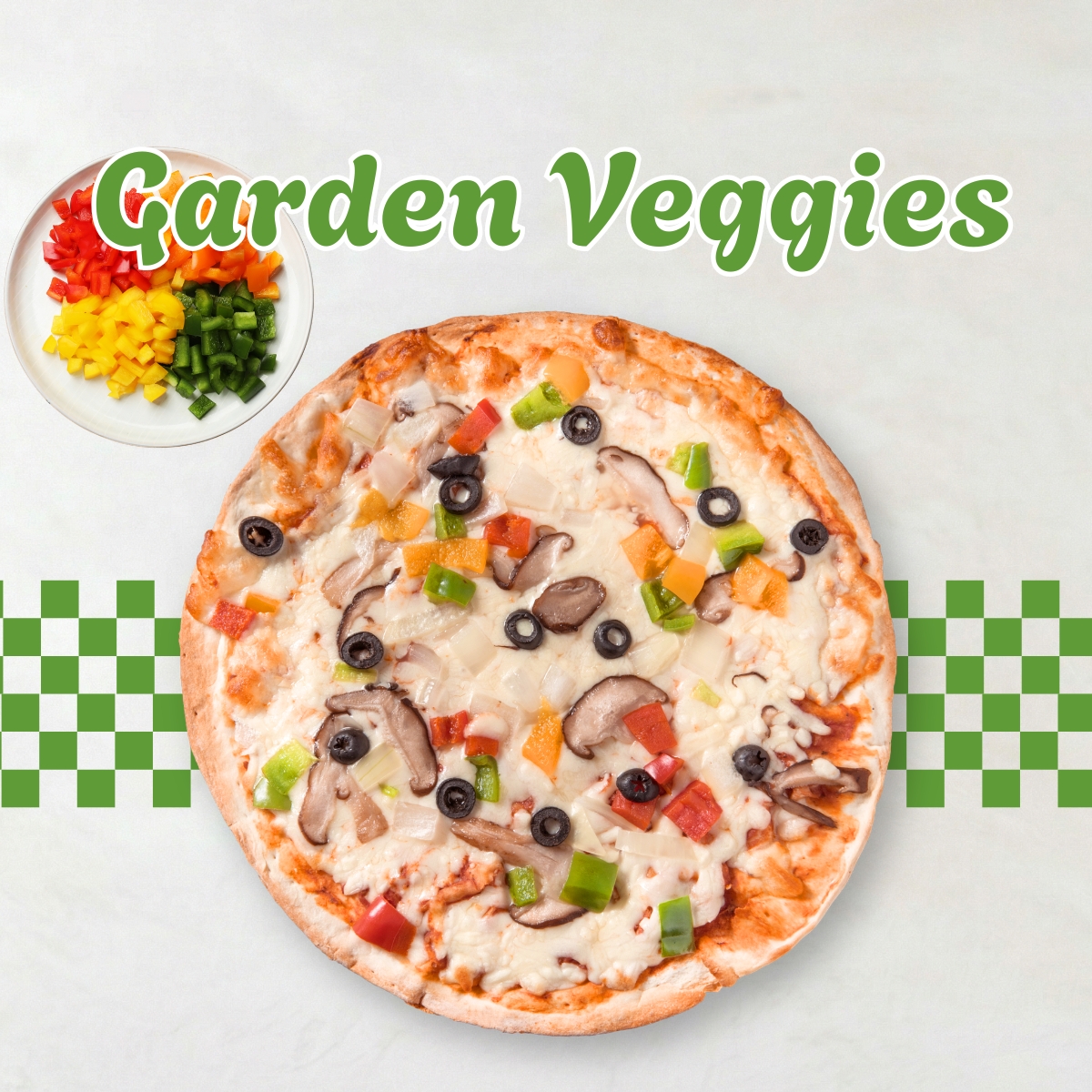 田園鮮蔬 (奶素) (11吋) Garden Veggie1