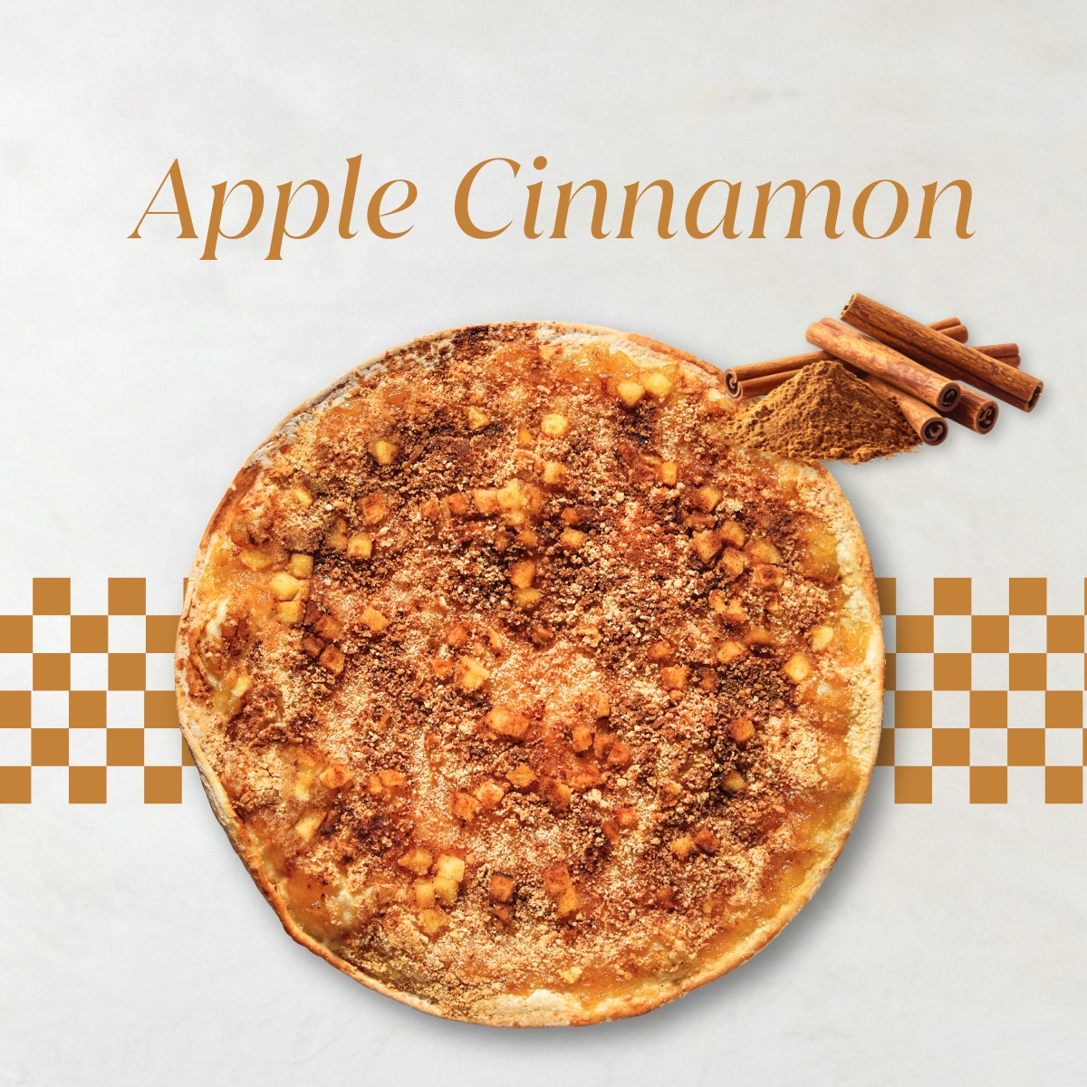 蘋果超派甜披薩 (奶素) (8吋) Apple Cinnamon Dessert1