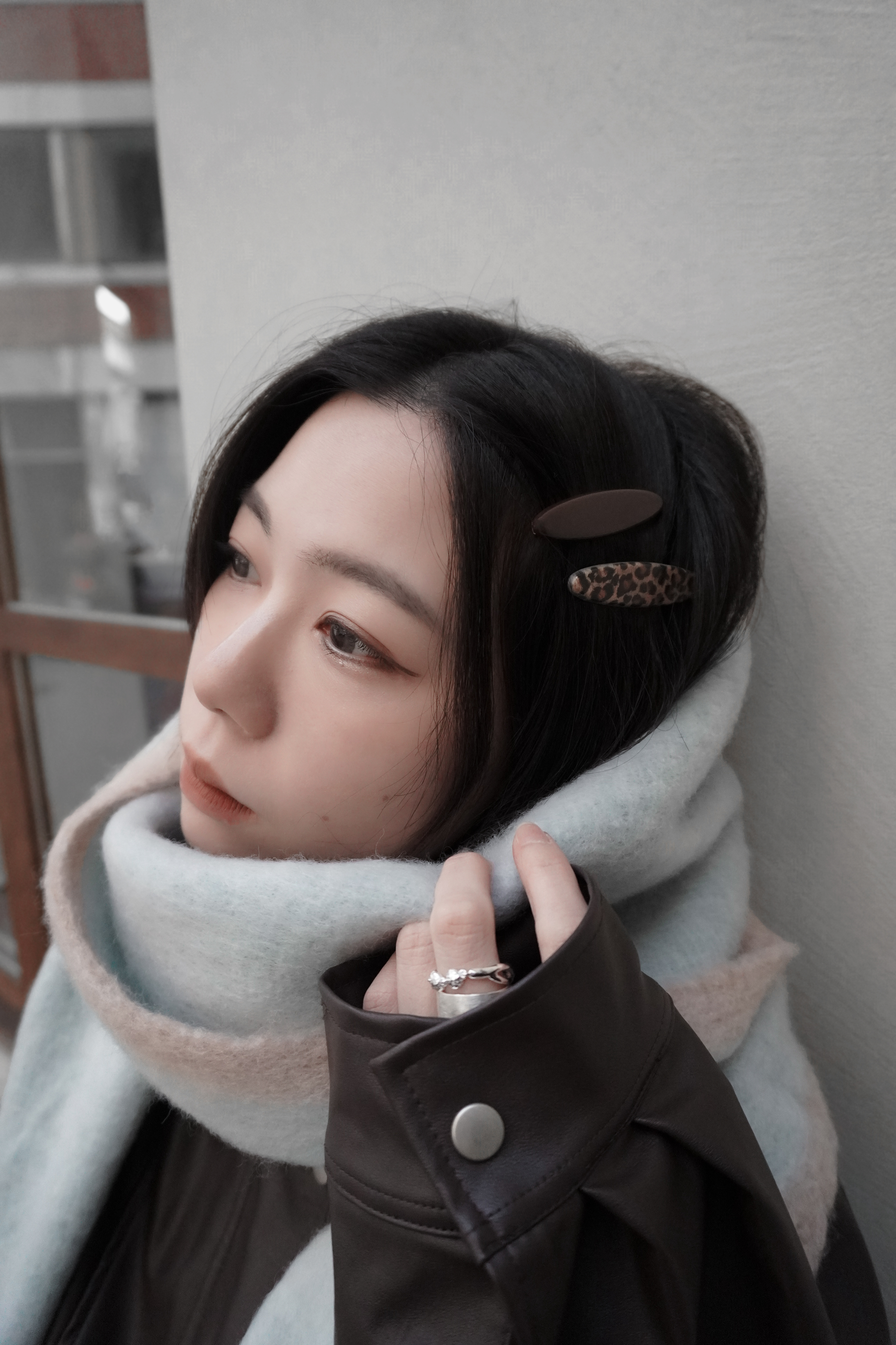 秋冬小姐姐豹紋髮夾組