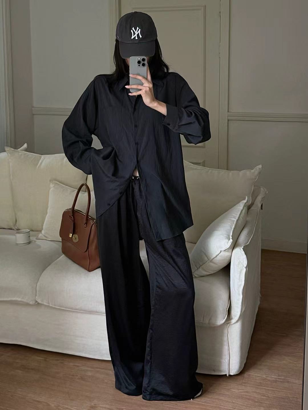 軟料絨布垂墜感長褲