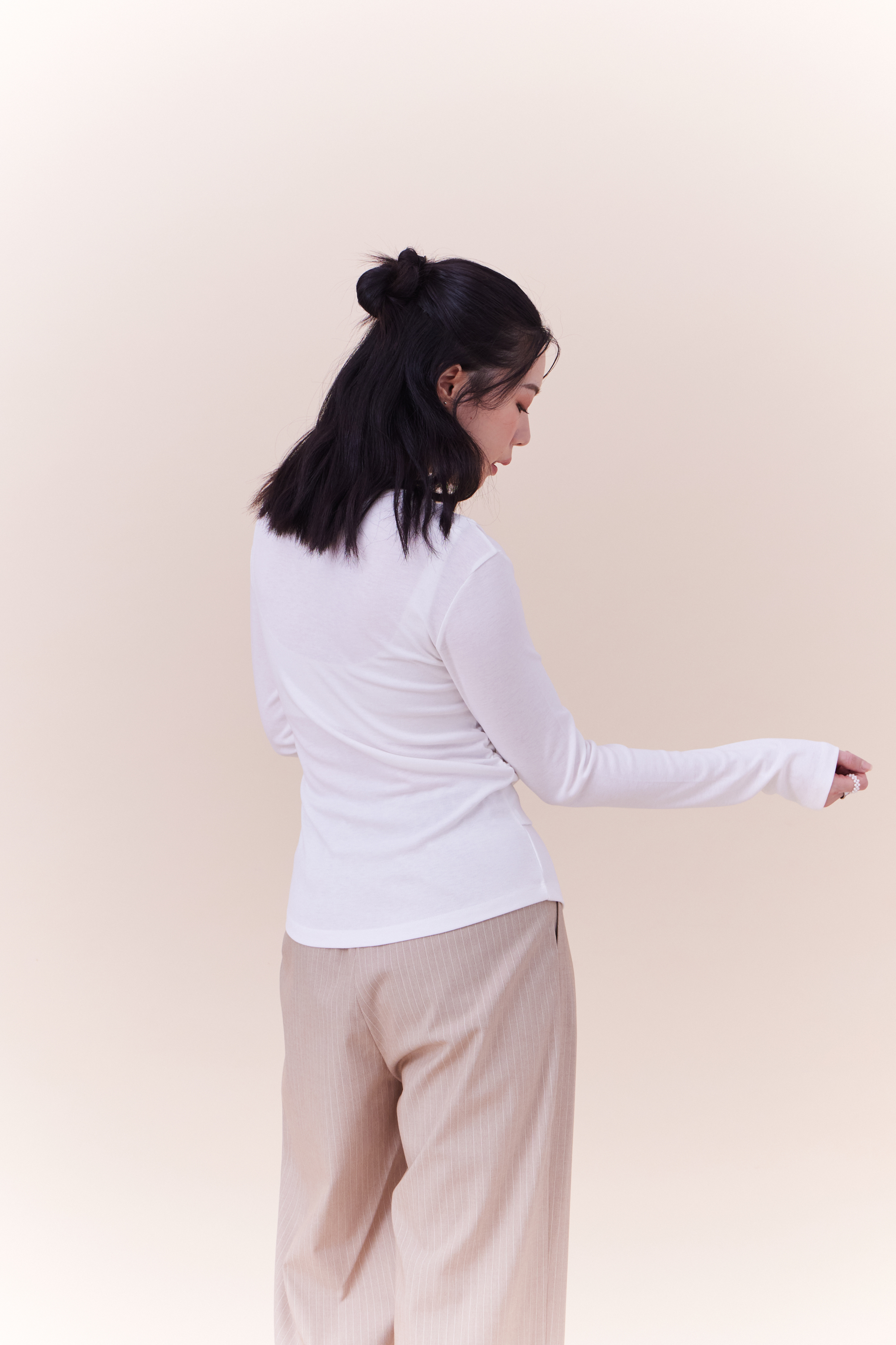 超舒服柔棉開衩角角上衣