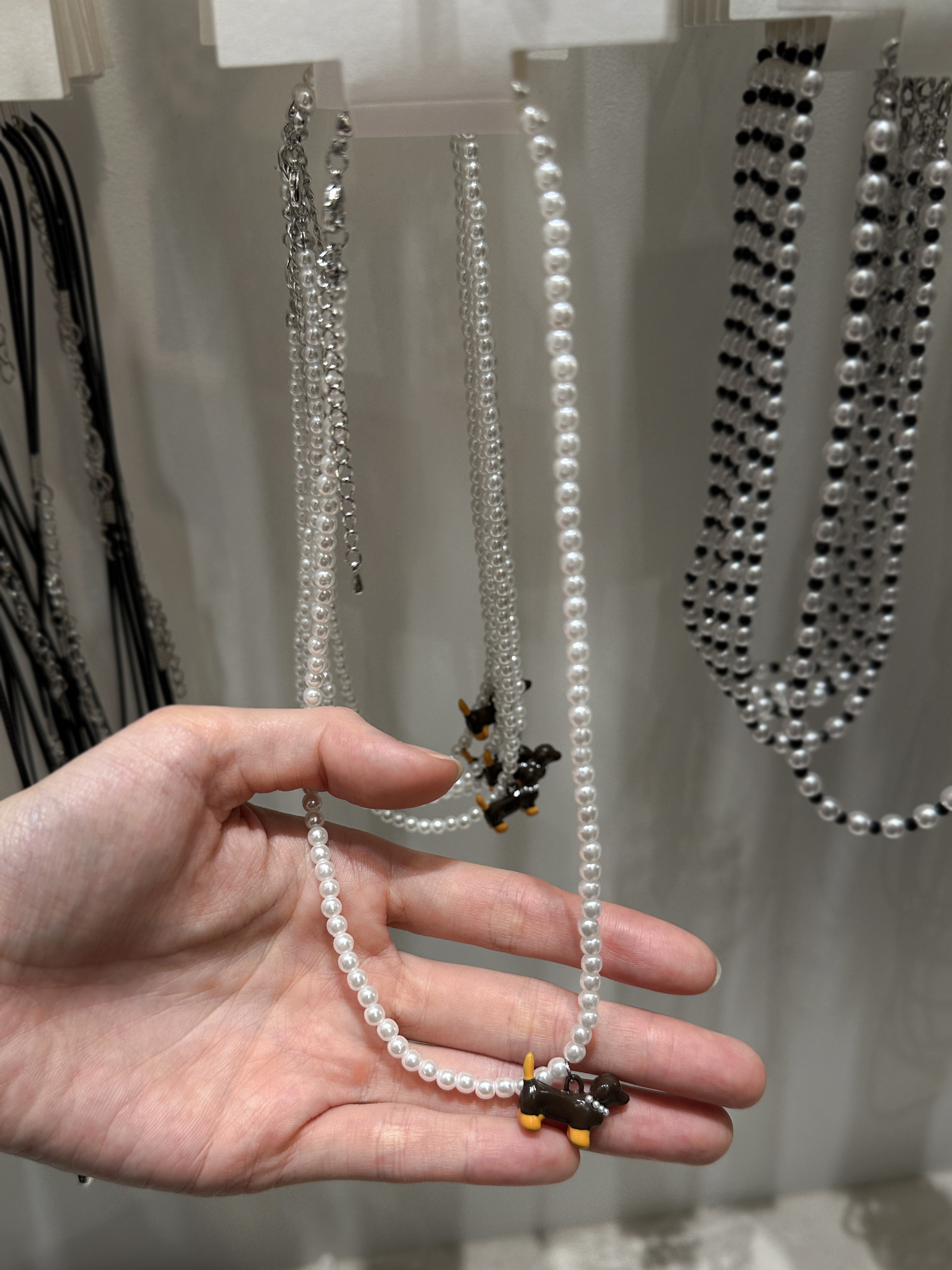 小臘腸珍珠戒指 / 項鍊 小臘腸珍珠戒指 / 項鍊