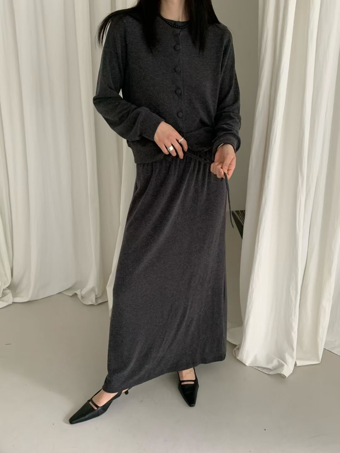 混兔毛棉質感柔軟套裝