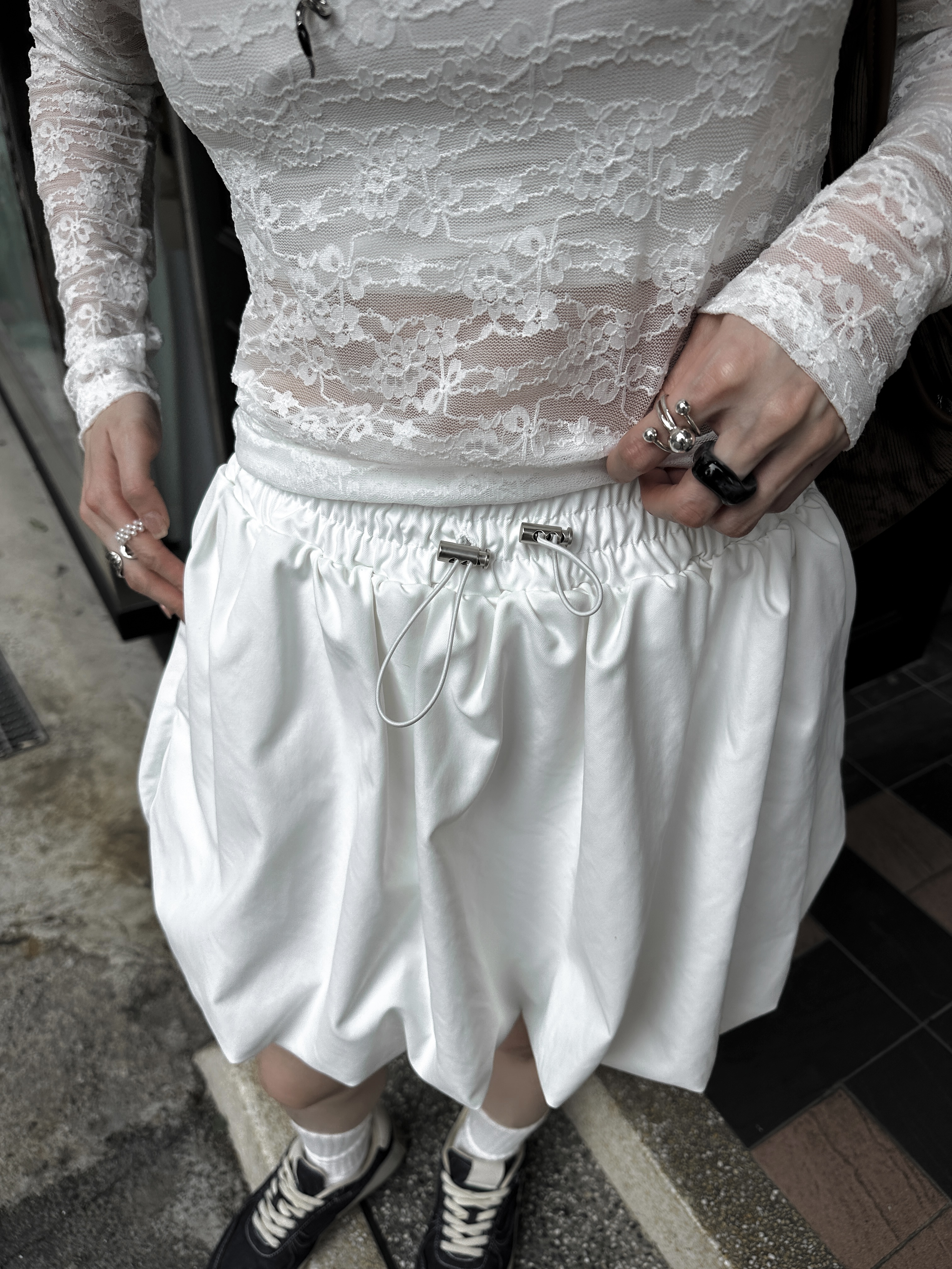 韓妞春夏街頭澎澎短褲裙（子珊同款）