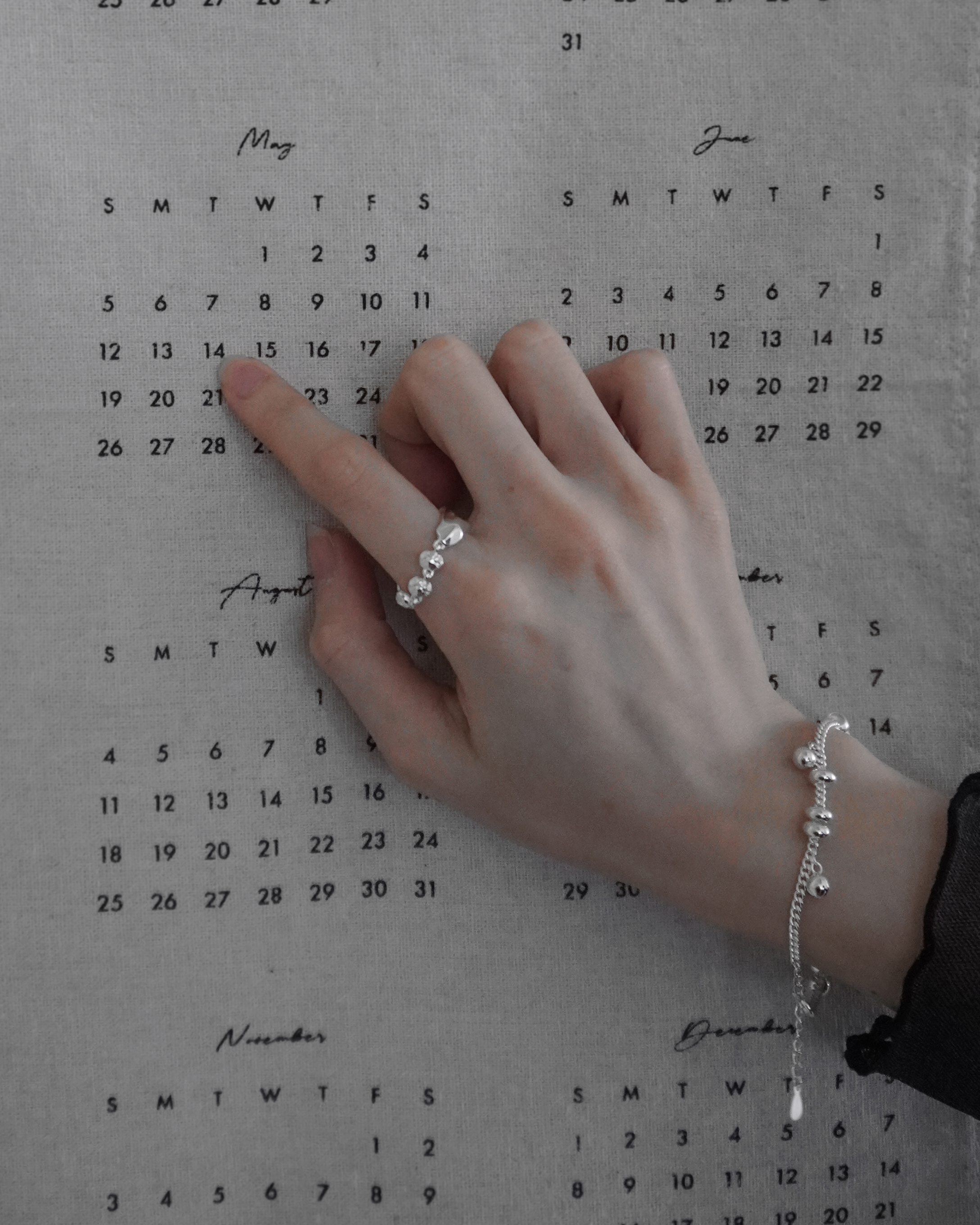 氣質小姐姐高級純銀鍊戒