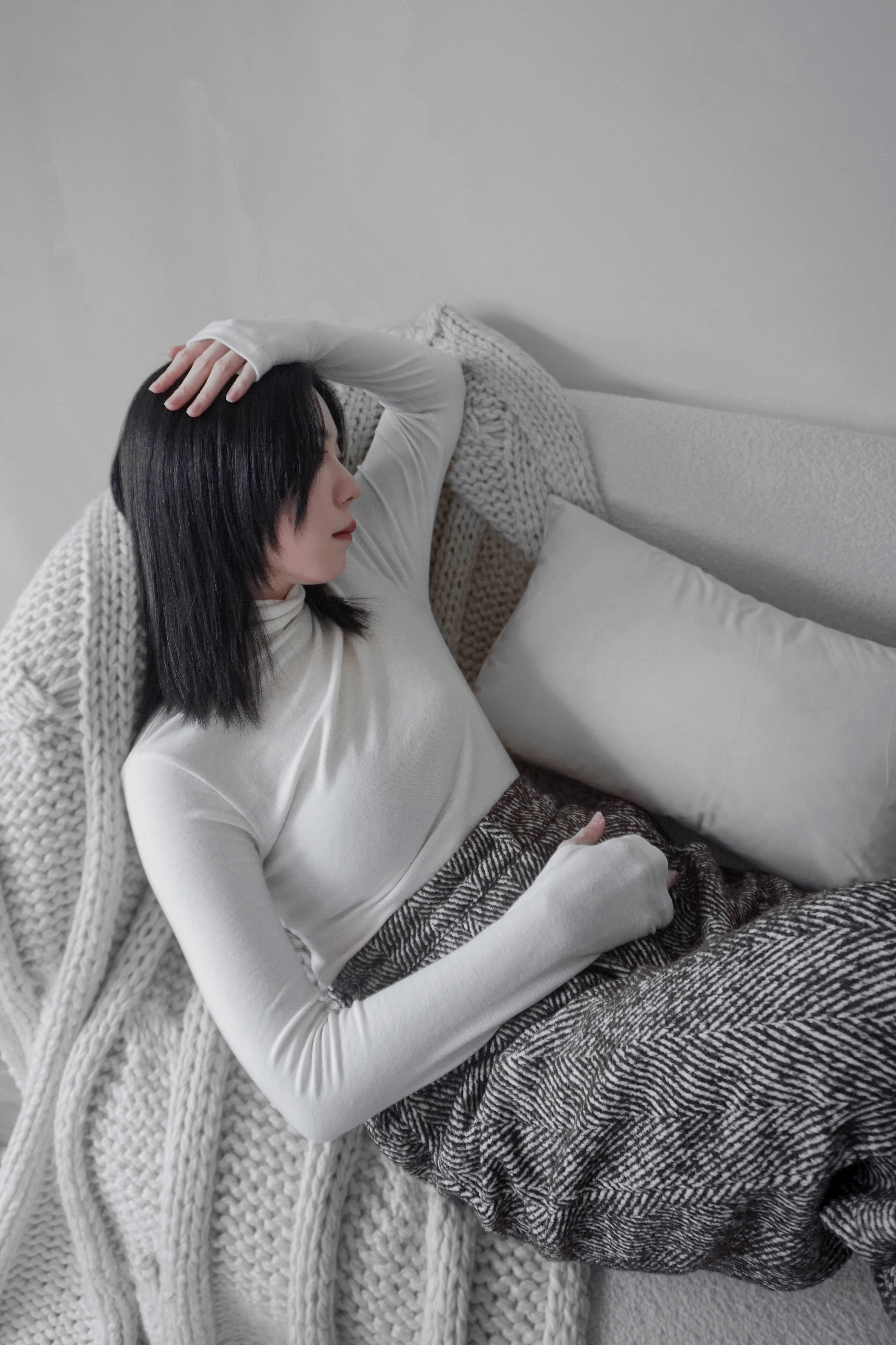 手套袖口立領彈力打底衣