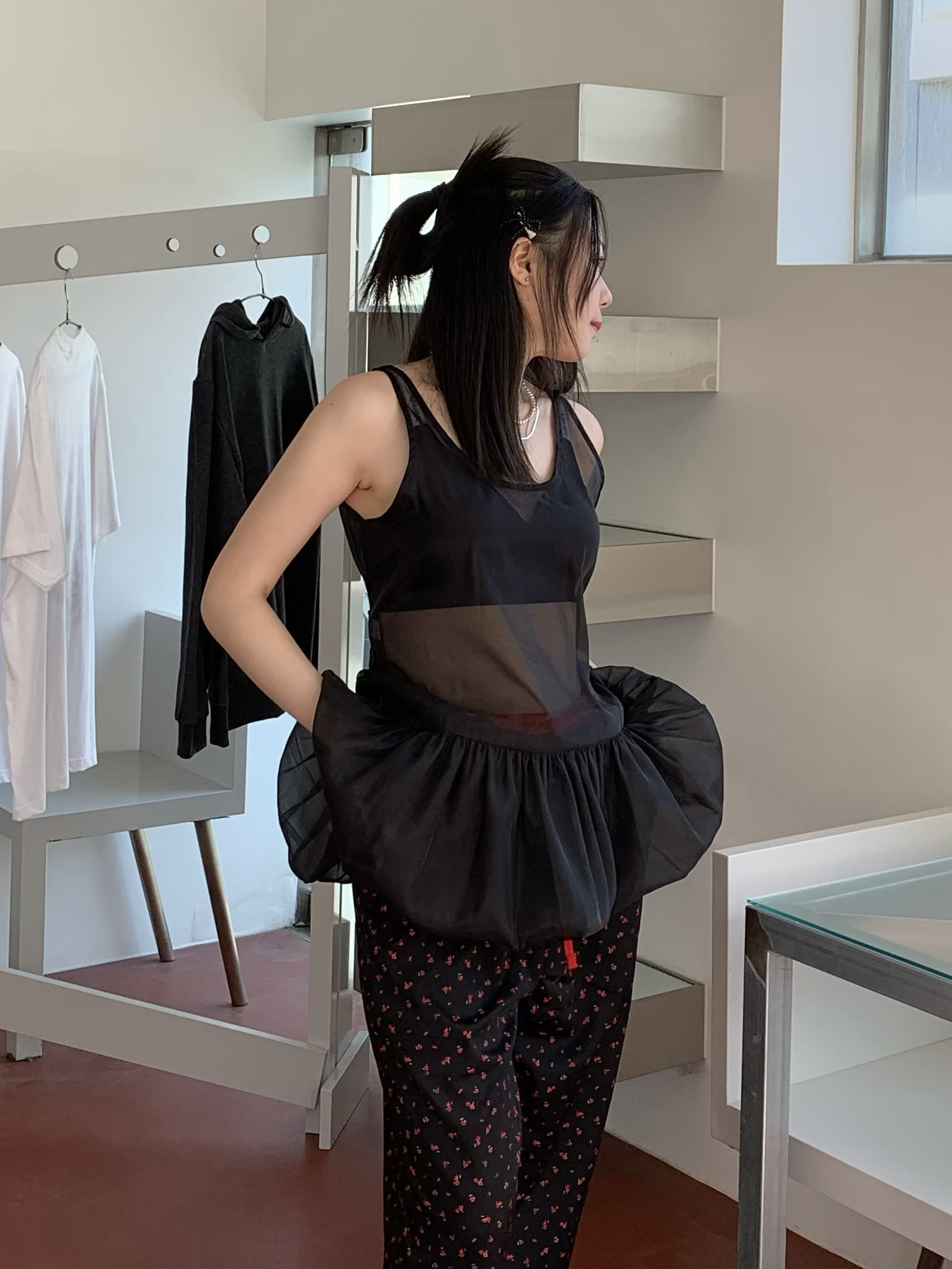 性感浪漫教主紡紗背心澎裙