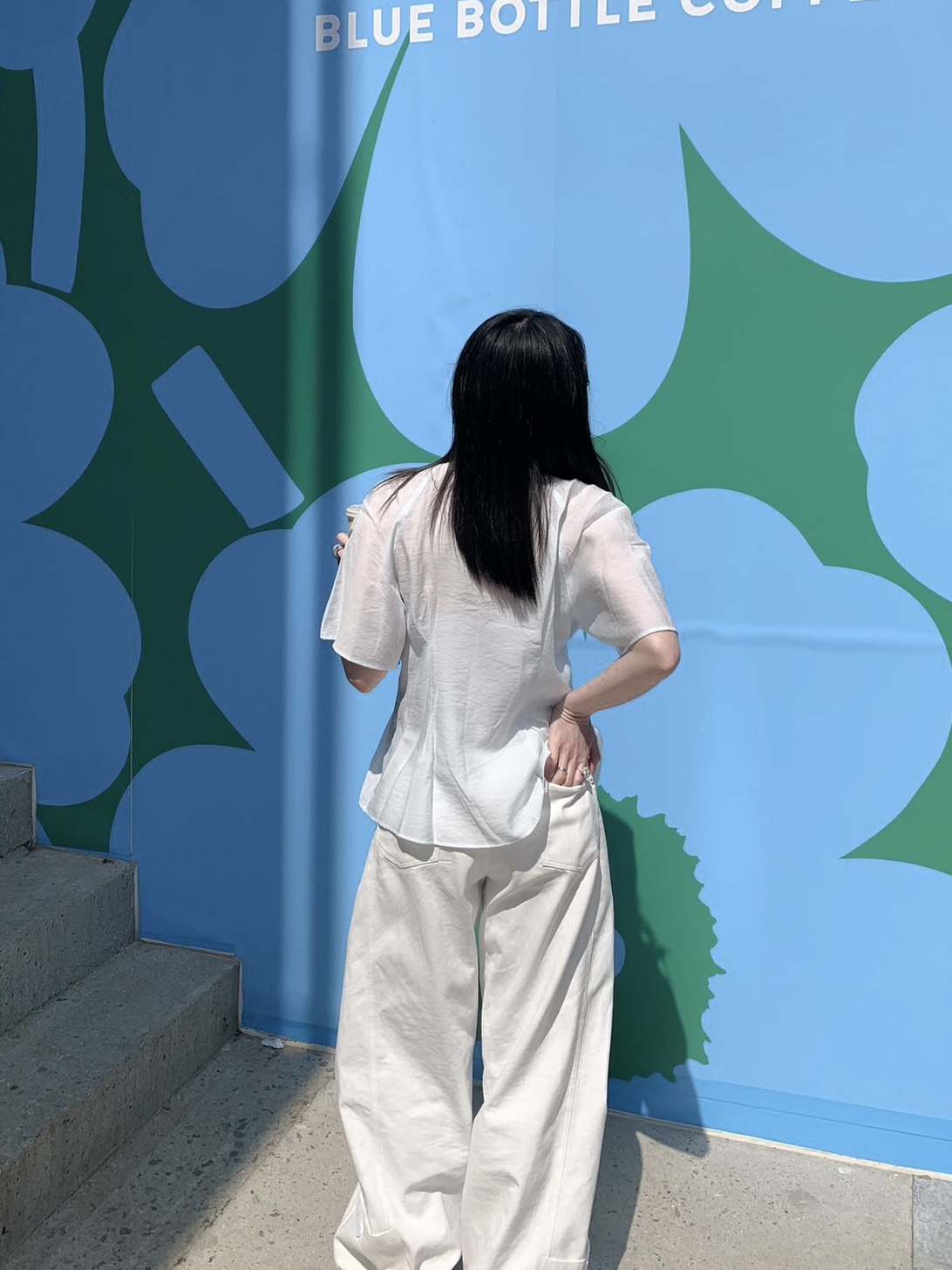 仙女光芒綁帶透透襯衫