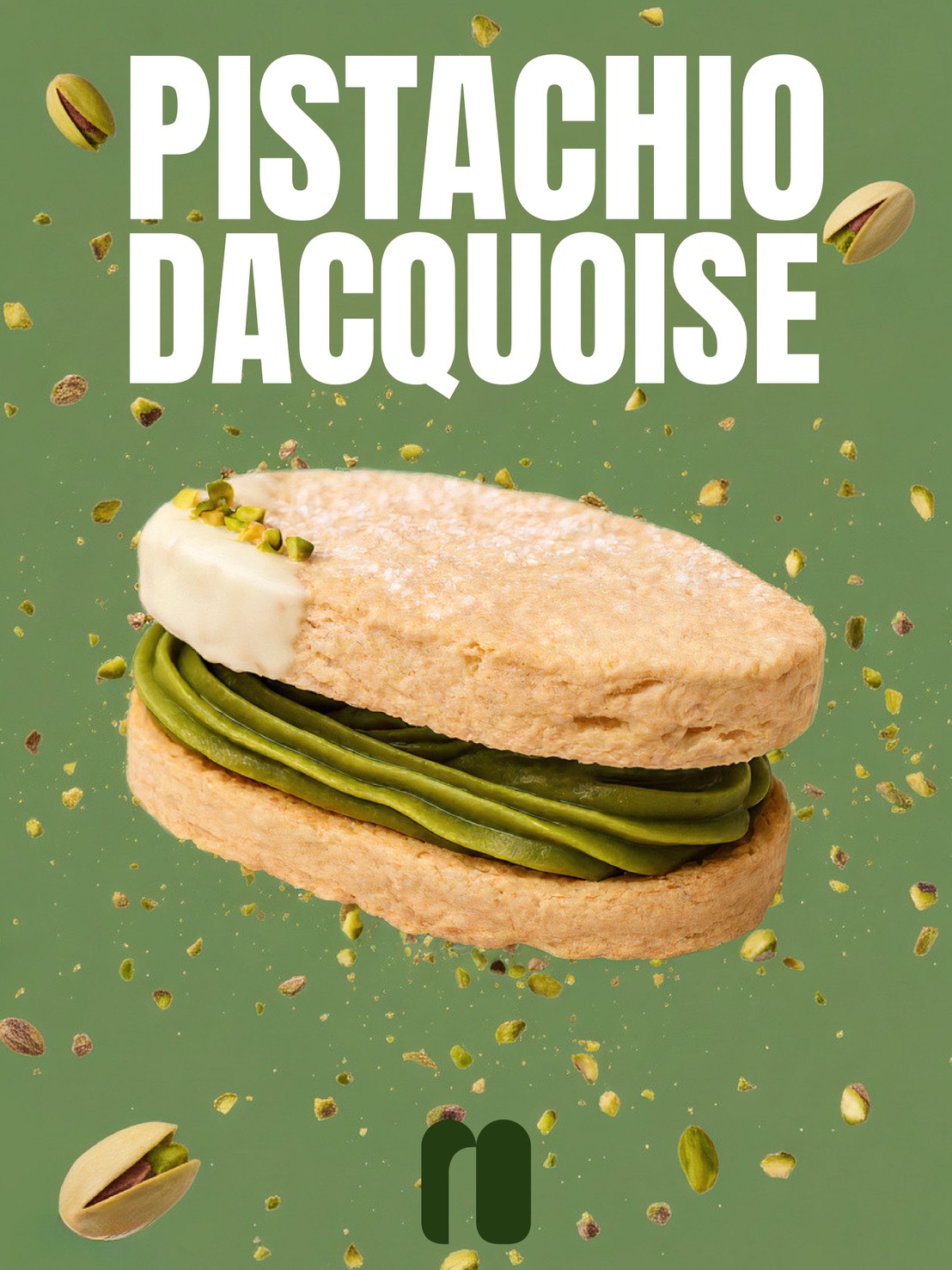 濃開心果奶霜達克瓦茲Pistachio buttercream dacquoise