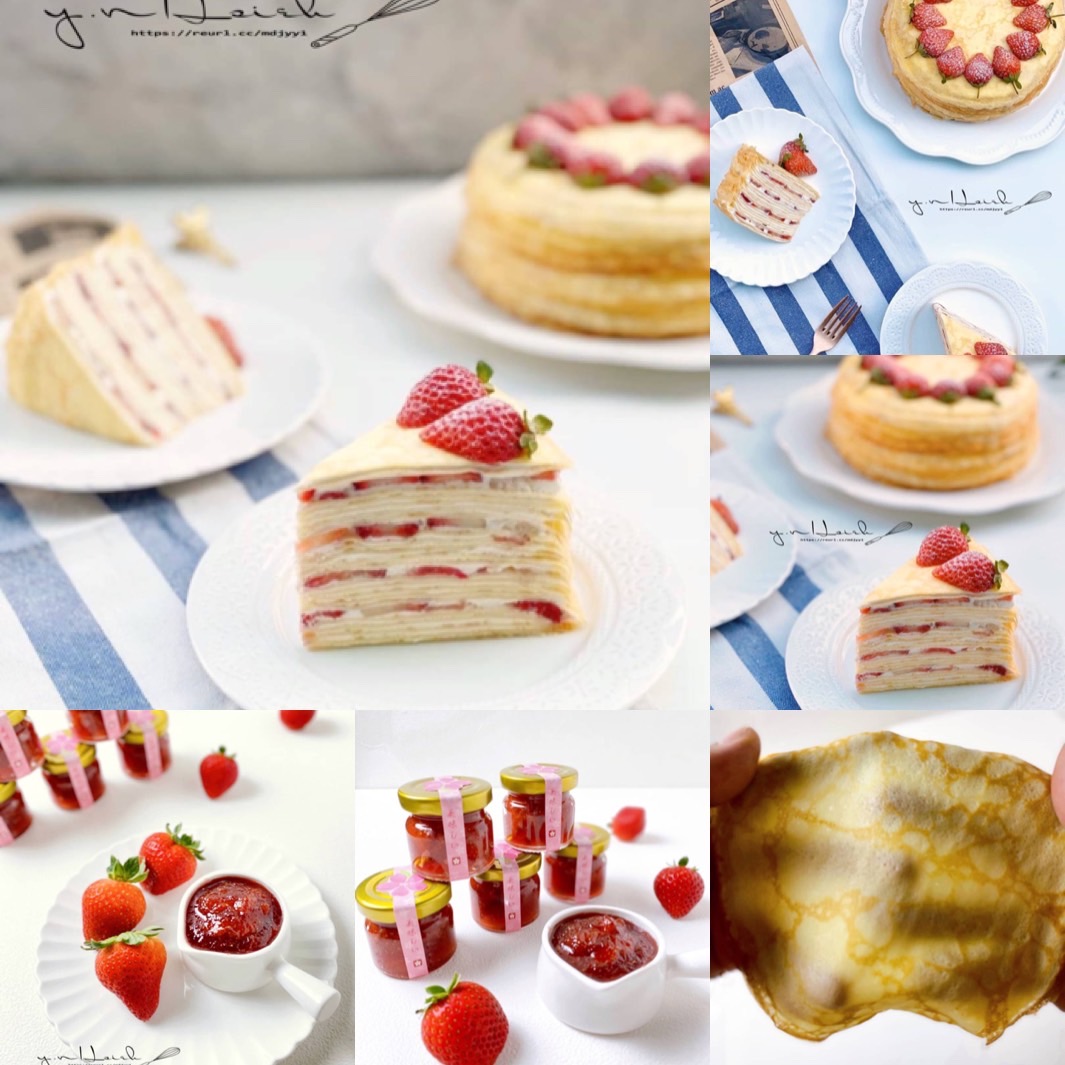 謝岳恩 | B班: 草莓千層蛋糕&草莓檸檬醬
