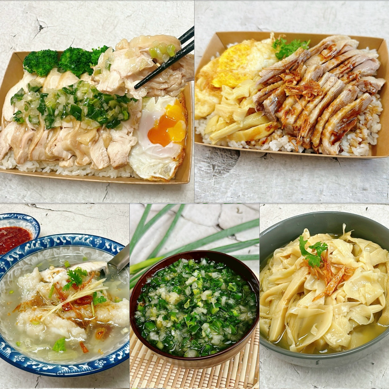 蔡萬利_250920A_1.png 蔡萬利 | 幸福主食~蔥醬雞腿飯+嫩鴨肉片飯+浮水海鮮羹