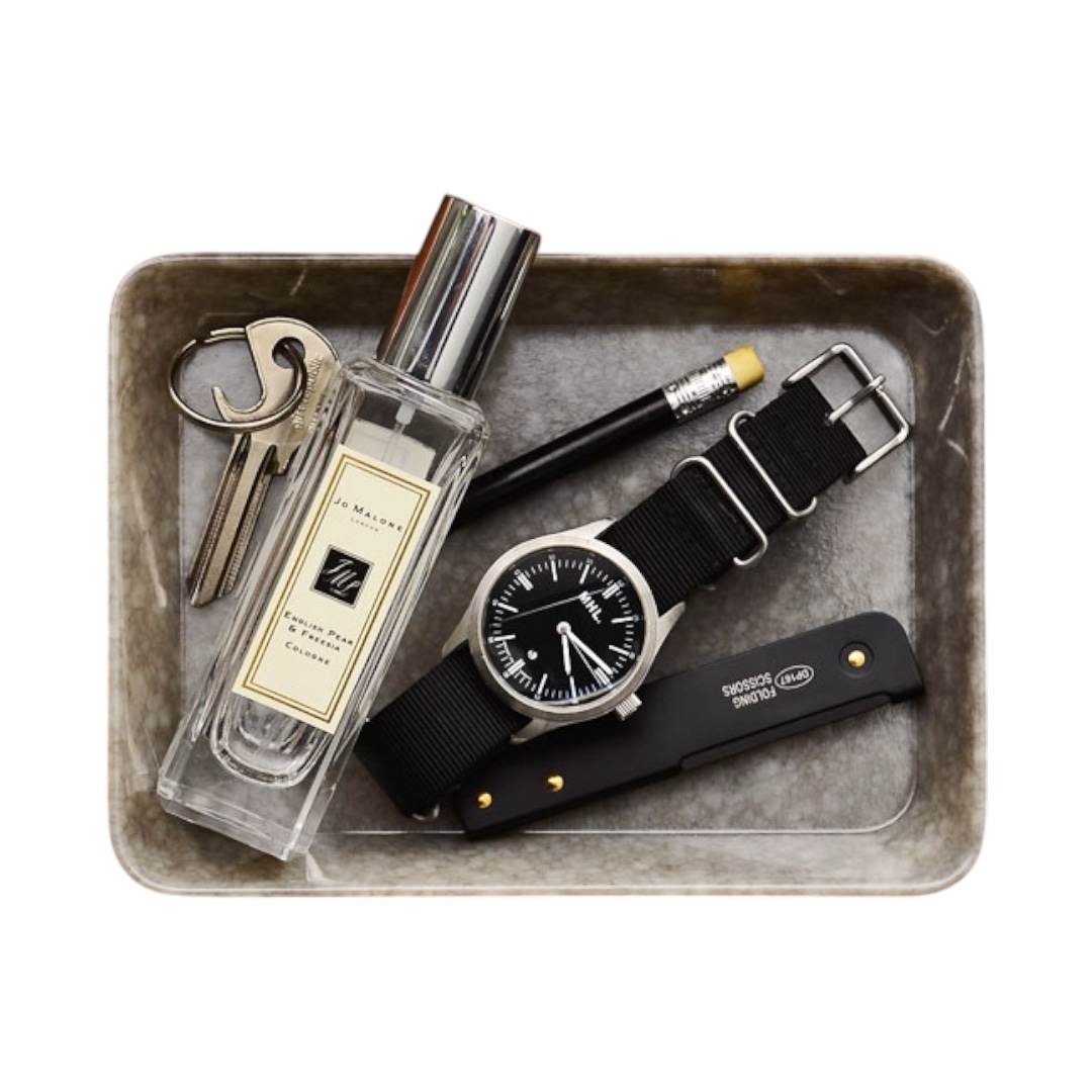 大理石紋置物盤 (M)