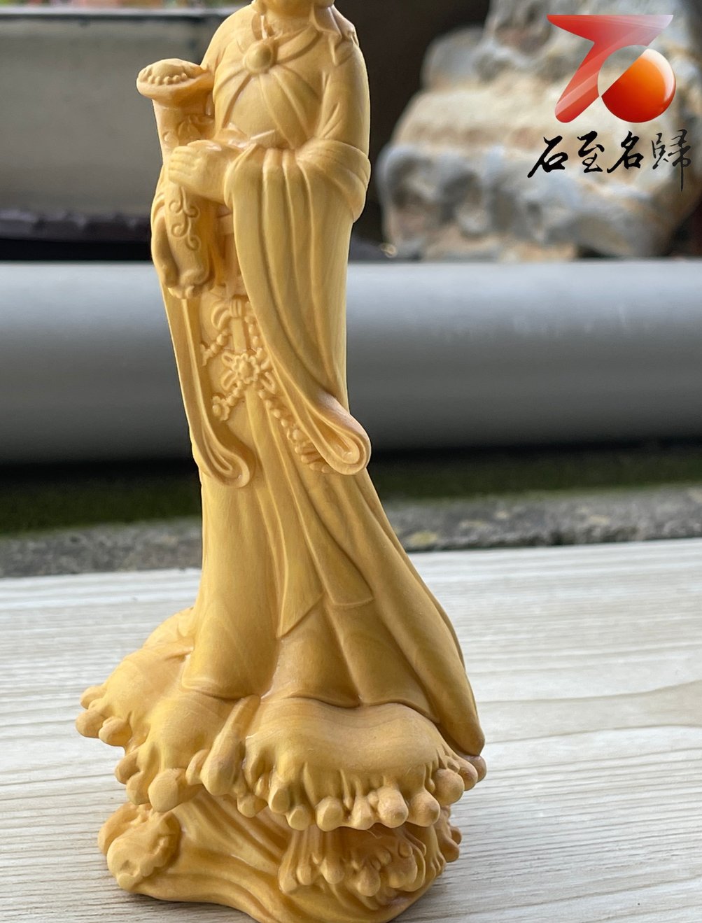 台灣現貨實體店鋪雲南大葉黃楊木【如意媽祖】 - 石至名歸