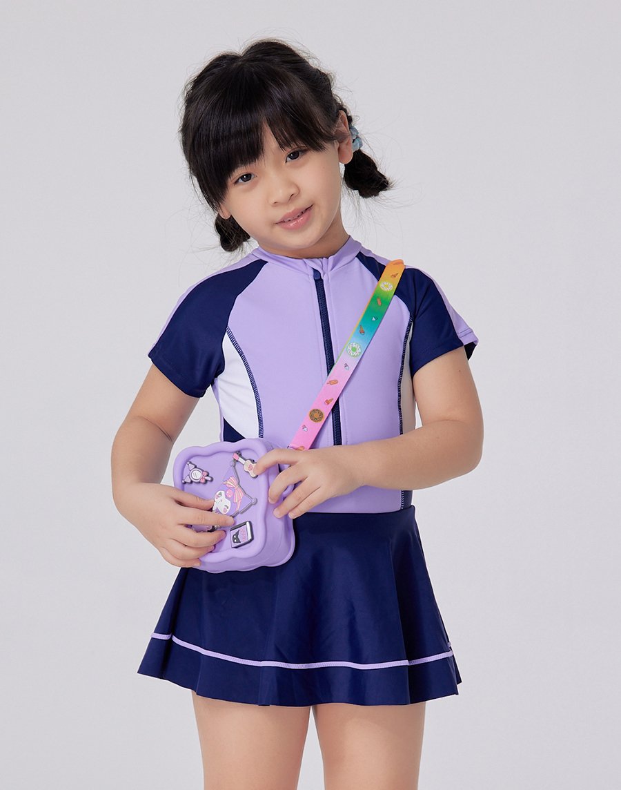 Haolang 香芋紫女童短袖泳衣| 女童泳衣| KIDS - Haolang Swim｜浩浪泳裝