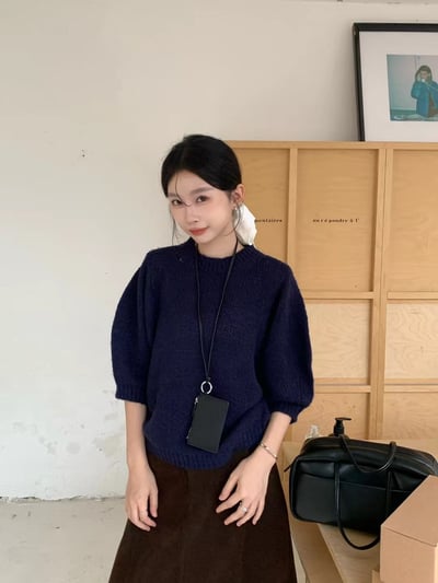 SP10 [本期推薦♡ིྀ]暖秋日常 燈籠袖毛衣(5colors)9