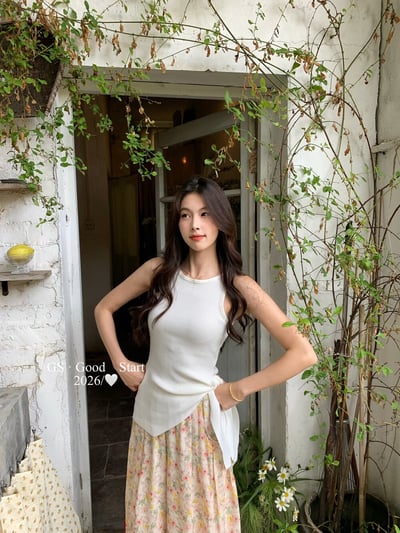 氣質百搭彈力收腰綁帶針織背心19