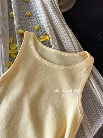 氣質百搭彈力收腰綁帶針織背心15