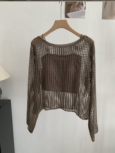 慵懶鏤空針織防曬罩衫＋細肩帶美背小可愛19