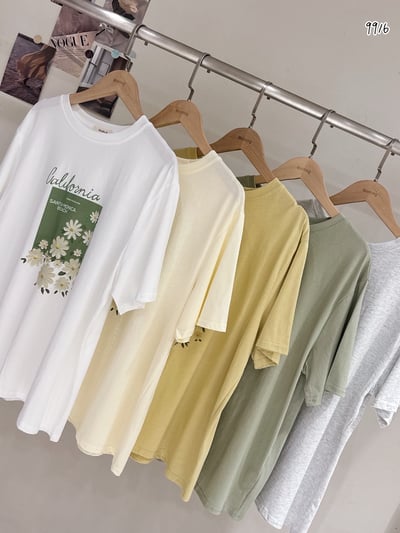清新小雛菊加州印花T｜夏日減齡百搭款6