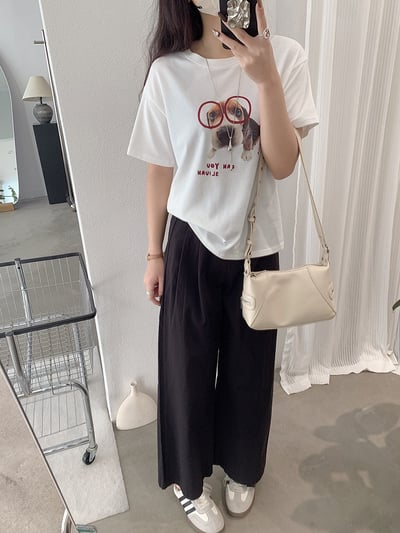 春日空氣感垂墜寬褲｜高腰顯瘦・輕柔飄逸感20