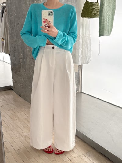 韓單抗皺垂感百搭休閒神褲4