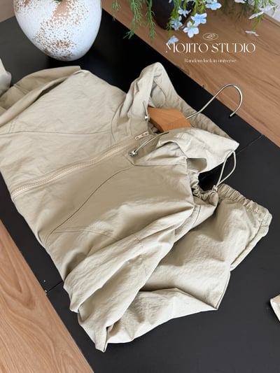 輕薄防曬抽繩連帽外套｜速乾透氣・慵懶寬版必備11