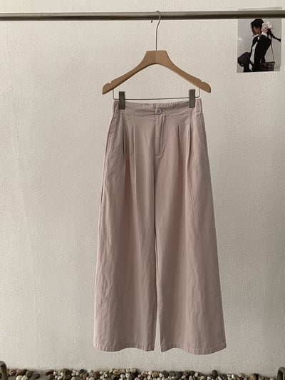 春日空氣感垂墜寬褲｜高腰顯瘦・輕柔飄逸感14