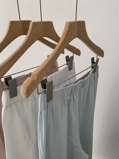 春日空氣感垂墜寬褲｜高腰顯瘦・輕柔飄逸感9