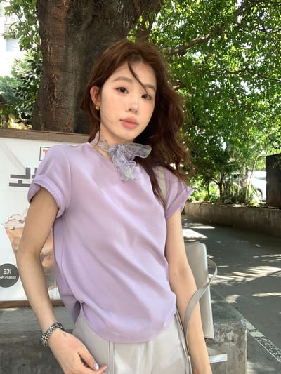 檸檬家#人手三件.日常百搭純色短袖T恤17