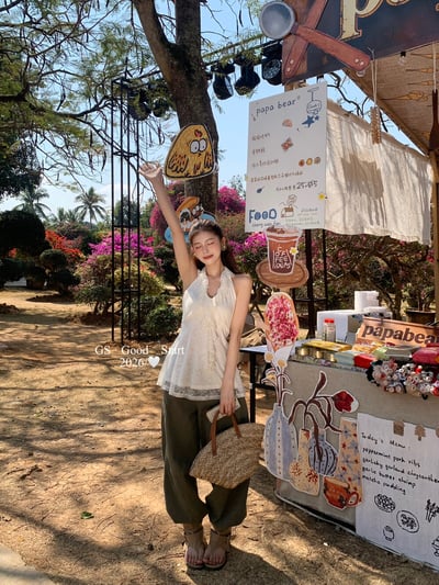 美式街頭感.大口袋工裝牛仔褲5