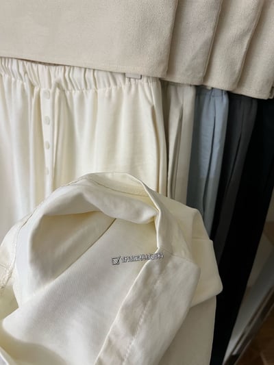 慵懶四釦高腰剪刀寬褲8