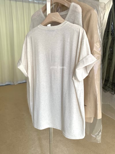 檸檬家· 蝴蝶結印花寬鬆棉質T恤9