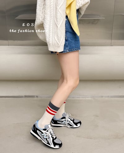 韓系拼接配色復古運動鞋8