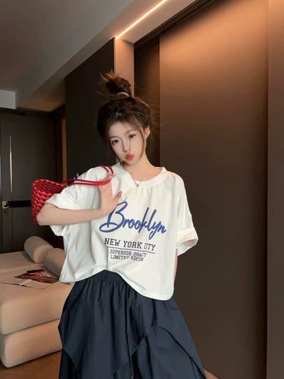 Brooklyn隨性慵懶水洗短T18