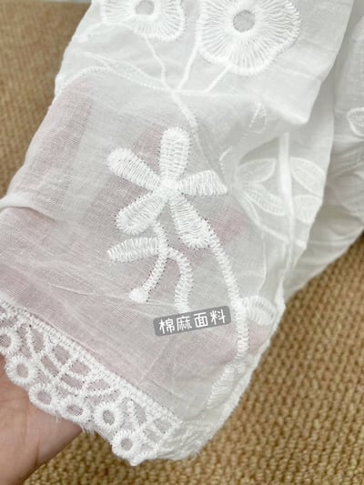 仙氣刺繡蕾絲連帽防曬罩衫13