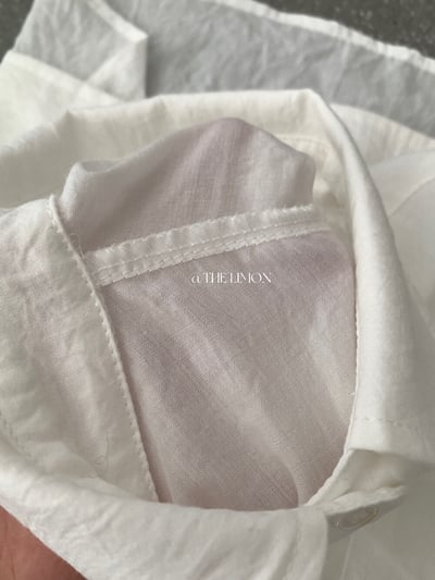 檸檬家#慵懶肌理感透氣襯衫23