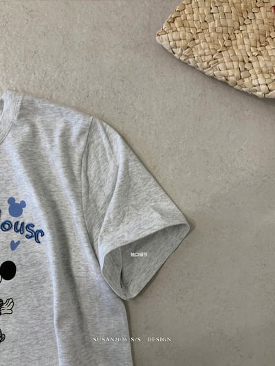 韓系愛心米奇慵懶短袖T恤18