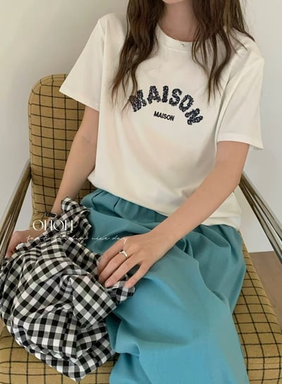 簡約刺繡英文短版T｜日常百搭必收款15