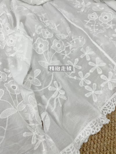 仙氣刺繡蕾絲連帽防曬罩衫12