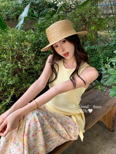 氣質百搭彈力收腰綁帶針織背心21