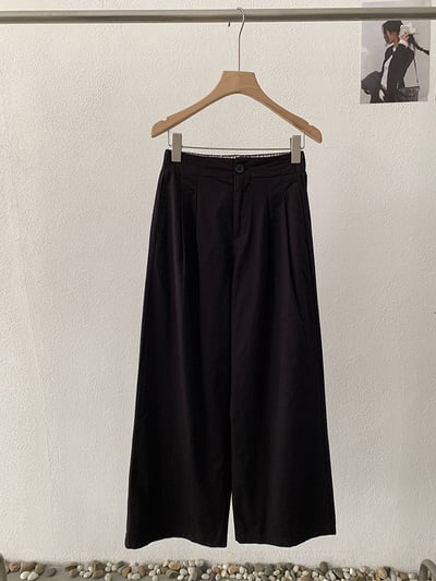 春日空氣感垂墜寬褲｜高腰顯瘦・輕柔飄逸感16