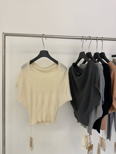 鎖骨垂墜感針織上衣｜溫柔氣質穿搭13