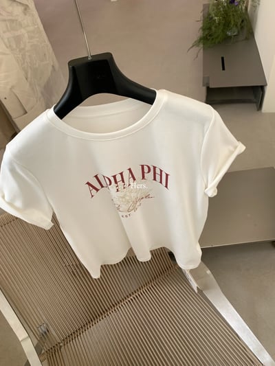 美式復古字母印花短袖T｜日常百搭休閒款14