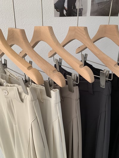 顯瘦立體剪裁高腰垂感西裝寬褲10