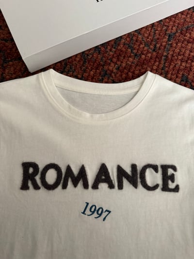 Kahlo｜ROMANCE復古字母顯瘦短T17