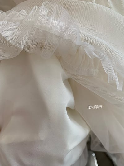 甜美不規則蛋糕網紗飄逸短裙10