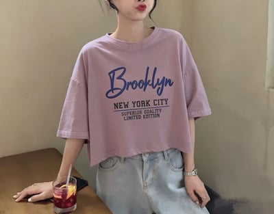 Brooklyn隨性慵懶水洗短T3
